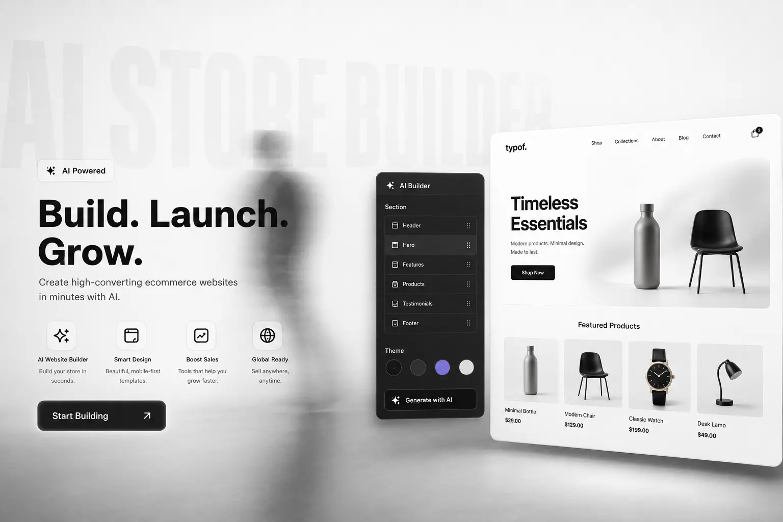 AI E-Commerce Website Builder
